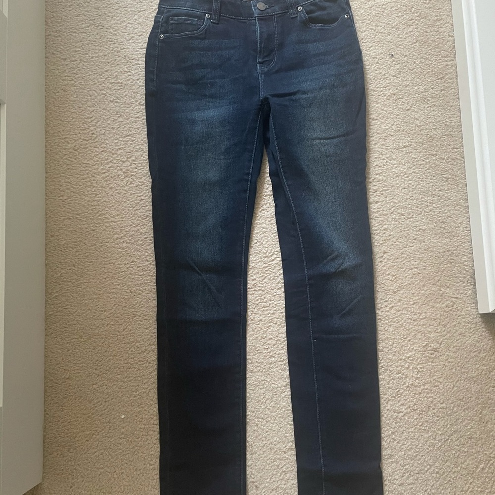 New York and Company High Rise Blue Skinny Jeans